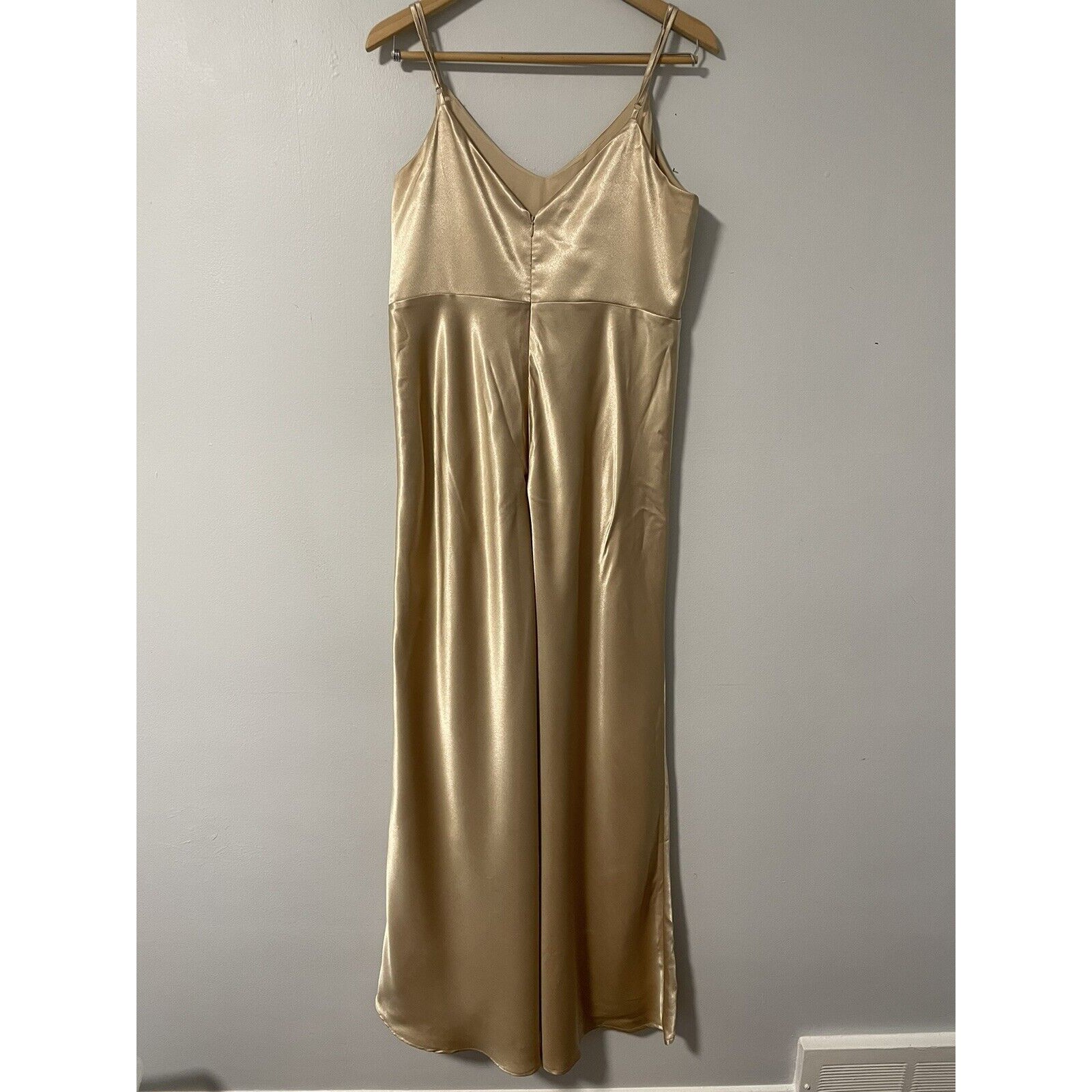 Birdy Grey Jay Women's Gold Satin Evening Gown Prom Bridesmaid's Dress Xl — image 2 of 5